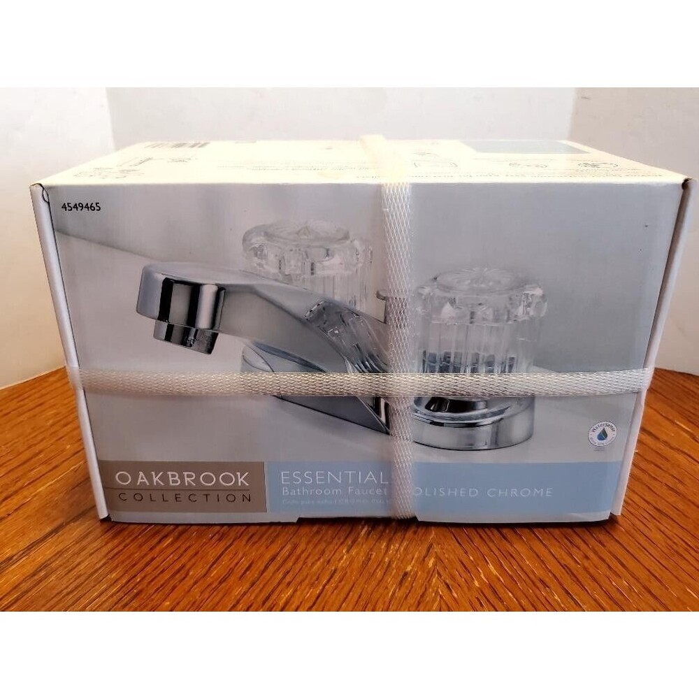 BATHROOM FAUCET Polish  Chrome Oakbrook Collection Standard 4549465 NIB